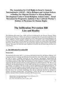 Anti Infiltration Proposed Law - Lies and Reality, Eng