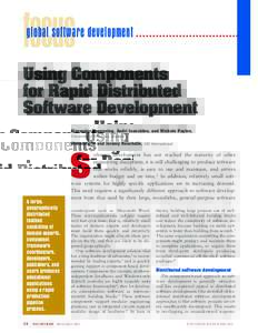 focus  global software development Using Components for Rapid Distributed
