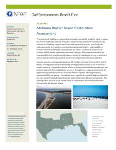 Microsoft Word - AL_Dauphin Island Assessment_GEBF Project One-pager_final