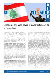 MURAD SEZER/AP/SIPA  Lebanon’s civil war: seven lessons forty years on