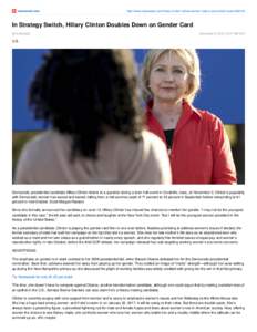 United States / Hillary Clinton / Rodham family / Demography / Millennials / Presidency of Bill Clinton / Hillary Clinton presidential campaign / Hillary Clinton presidential primary campaign