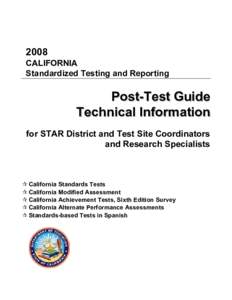 2008 STAR Post-Test Guide