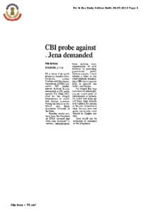 CBI probe against Jena demanded PBD