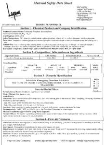 Genium Publishing 16-Section MSDS Template