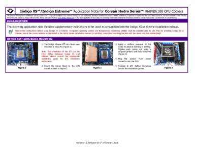 Computer hardware / Central processing unit / Computer cooling / Computing / Indigo / XS / Corsair Components
