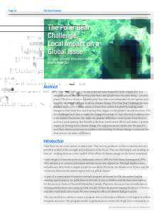 Page 24  The Earth Scientist The Polar Bear Challenge: