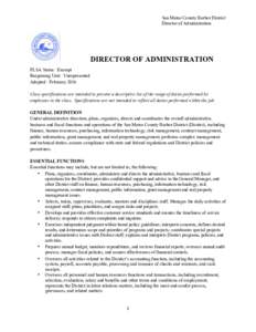 Microsoft Word - SMC Harbor District - Director of Administrative Services.doc