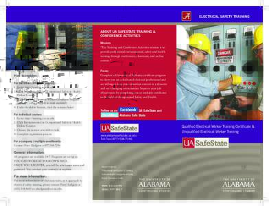 Electrical safety / Occupational safety and health / Electrical wiring / Occupations / Electrical engineering / Electrician / Electric shock / Arc flash / National Electrical Code / Carpentry / Effective safety training / NFPA 70E