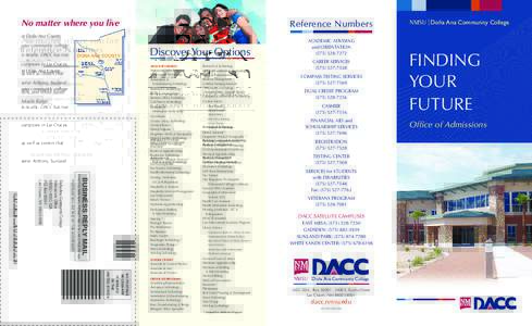 No matter where you live  Reference Numbers in Doña Ana County, your community college