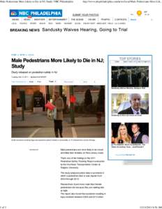 Male Pedestrians More Likely to Die in NJ; Study | NBC Philadelphia