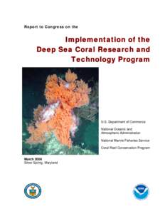 Deep Sea Coral Report to Congress