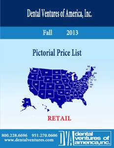 RETAIL PICTORIAL PRICE LIST Table of Contents SECTION I.  DVA MODEL & TRAY SYSTEMS