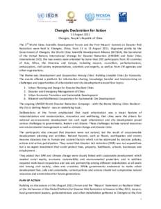 Microsoft Word - Chengdu FINAL DECLARATION FOR ACTION_Edited 1.doc
