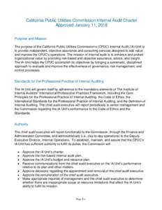 Microsoft Word - Internal Audit Chapter Approved by the Commission on January 11, 2018