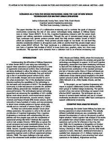 Design for X / Occupational therapy / Cognitive ergonomics / Systems science / Unattended Ground Sensors / Human factors / ACT-R / Technology / Science / Ergonomics / Systems psychology / Human–computer interaction
