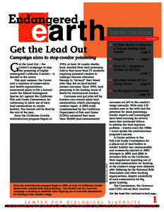 earth  Endangered Inside this Issue Fall 2006