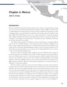 SOCIAL SCIENCE RESEARCH COUNCIL • MEDIA PIRACY IN EMERGING ECONOMIES  Chapter 6: Mexico Mexico City