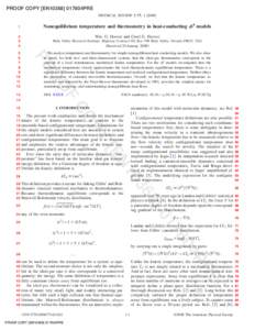 PROOF COPY [EN10368] 017804PRE PHYSICAL REVIEW E 77, 1 共2008兲 1 Nonequilibrium temperature and thermometry in heat-conducting ␾4 models