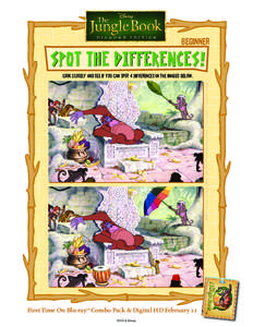 Beginner  Spot the Differences! ANSWERS: 1-Monkey holding rainbow umbrella. 2-Monkey wearing red hat. 3-Drum added. 4-Saxophone added.  Look closely and see if you can spot 4 differences in the images below.