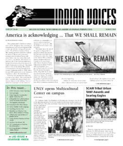 OUR 23RD YEAR  MULTICULTURAL NEWS FROM AN AMERICAN INDIAN PERSPECTIVE MARCH 2009