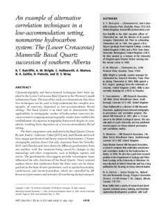 An example of alternative correlation techniques in a low-accommodation setting, nonmarine hydrocarbon system: The (Lower Cretaceous) Mannville Basal Quartz succession of southern Alberta
