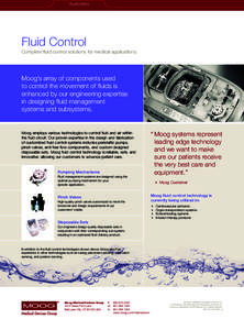 Peristaltic pump / Pump / Valve / Dynamics / Mechanical engineering / Robert Moog / Moog Inc / Fluid mechanics / Moog