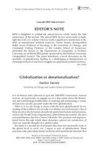 Culture / Sociology / Saskia Sassen / Cosmopolitanism / Economic globalization / Globality / Globalization / World government / Cultural geography