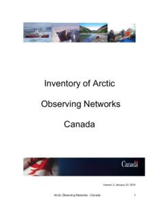 Arctic Observing Networks