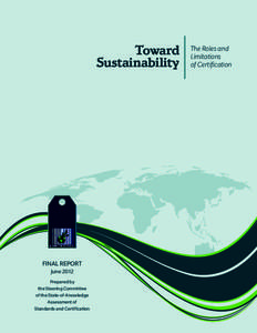 Toward Sustainability Final Report June 2012 Prepared by