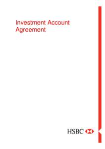 Investment Account Agreement Table of Contents 1. Definitions .............................................................................................................................................................