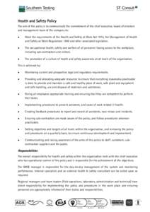 Microsoft Word - Health and Safety Policy 2015