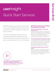 UserInsight Quick Start services brief.indd
