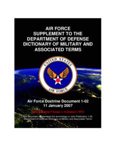AIR FORCE SUPPLEMENT TO THE DEPARTMENT OF DEFENSE