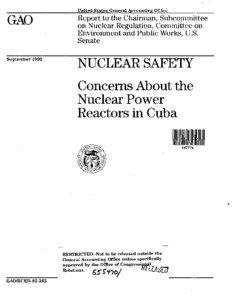 Nuclear reactor / Nuclear safety / Nuclear power plant / Nuclear Regulatory Commission / Nuclear power / Containment building / Nuclear and radiation accidents / Juragua Nuclear Power Plant / Nuclear power in the United States / Energy / Nuclear technology / Energy conversion
