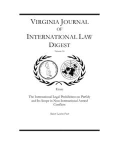 VIRGINIA JOURNAL OF INTERNATIONAL LAW DIGEST Volume 56