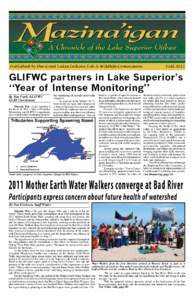 FALLPAGE 1 MAZINA’IGAN Published by the Great Lakes Indian Fish & Wildlife Commission