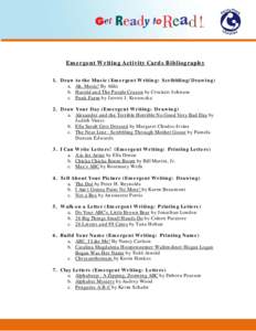 Microsoft Word - Emergent Writing Activity Cards Bibliography.doc