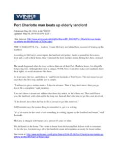 Microsoft Word - Port Charlotte man beats up elderly landlord.WINKdoc