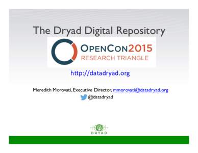 The Dryad Digital Repository!  h