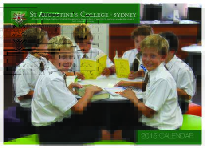 St Augustine’s College - Sydney is a Catholic Congregational school for boys in Years 5 to 12, teaching the Augustinian values of Truth, Love and CommunityCALENDAR  Oscar Hammond and his mother Penny – first 