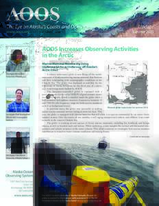 The Eye on Alaska’s Coasts and Oceans www.aoos.org Update  Summer 2015