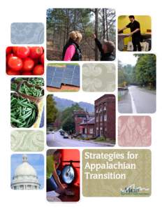 Strategies for Appalachian Transition Strategies for Appalachian Transition Introduction  .  .  .  .  .  .  .  .  .  .  .  .  .  .  .  .  .  . 1