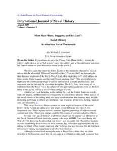 A Global Forum for Naval Historical Scholarship  International Journal of Naval History August 2005 Volume 4 Number 2