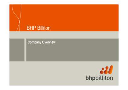 BHP Billiton Company Overview Market Cap. onUS$Bn) 10