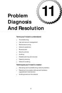 11  Problem Diagnosis And Resolution ○