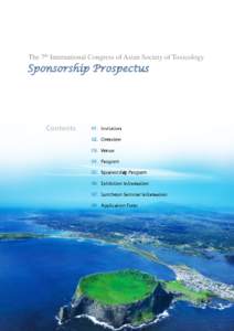 The 7th International Congress of Asian Society of Toxicology  Sponsorship Prospectus Contents