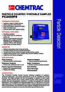 PARTICLE COUNTER / PORTABLE SAMPLER  PC2400PS ! ! !