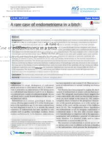 A rare case of endometrioma in a bitch