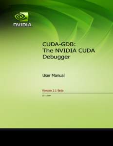 CUDA-GDB: The NVIDIA CUDA Debugger User Manual