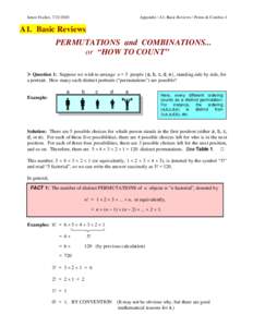 Mathematics / Combinatorics / Discrete mathematics / Permutation / Ordered pair / Twelvefold way / Factorial / Binomial coefficient / Combination / Random permutation statistics / Independence of irrelevant alternatives